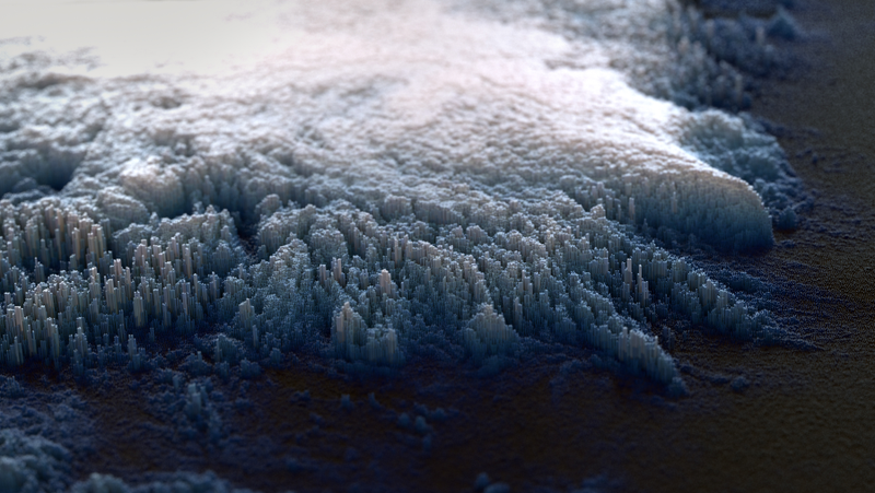 Illustration for article titled Gorgeous renders look like alien planets or Minecraft worlds
